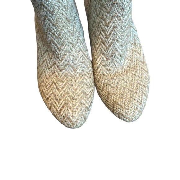 Band of Gypsies Andrea Ankle Booties Boots Block Heel Jute Textured Size 9.5 - Picture 11 of 12